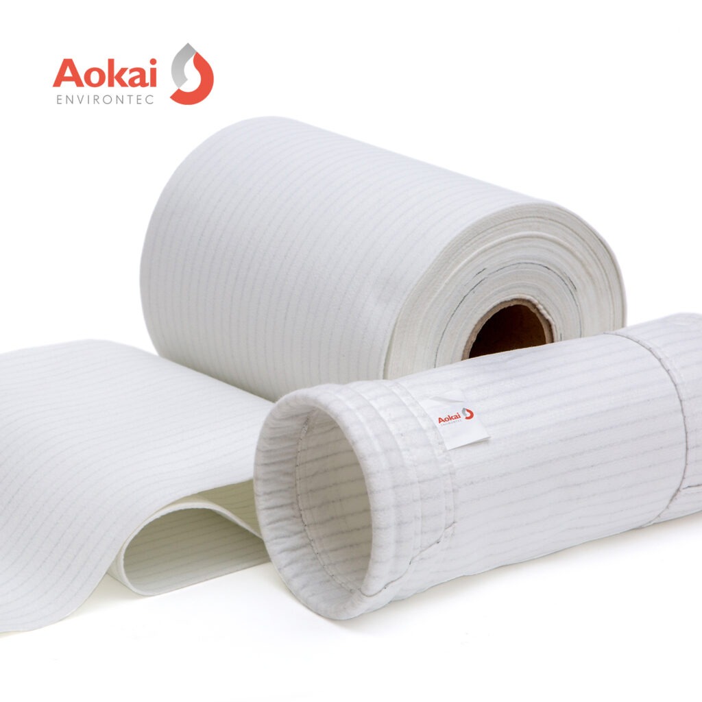 Anti-static needle-punched felt