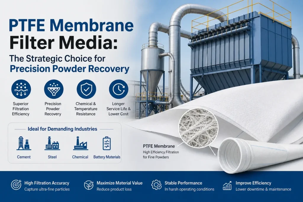 PTFE Membrane Filter Media