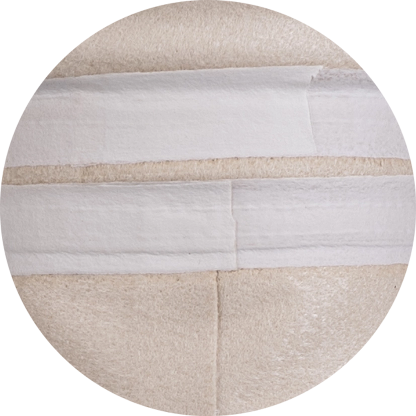 Detailed Overview of Needle Felt Filter Bags Sewing and Hot-Melt Technology 4 TAP Lamination Technology