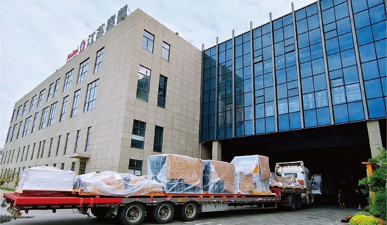 Aokai Installs German Trützschler Line, Doubling Filter Media Capacity to 8 Million m² 1 German Trützschler filter media production line arriving at Aokai factory