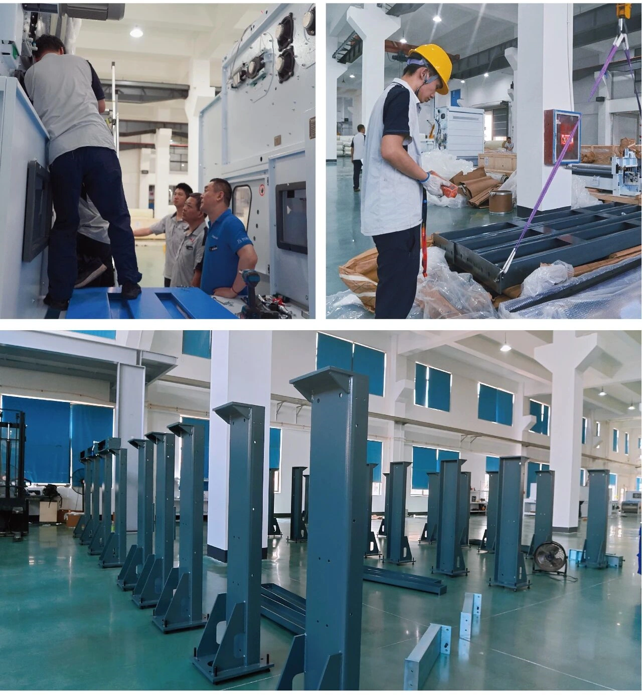Aokai Installs German Trützschler Line, Doubling Filter Media Capacity to 8 Million m² 2 Installation of German Trützschler filter media machinery at Aokai